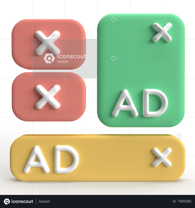 Werbung  3D Icon