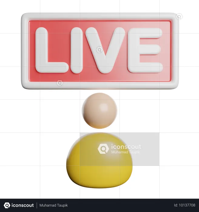 Ao vivo  3D Icon