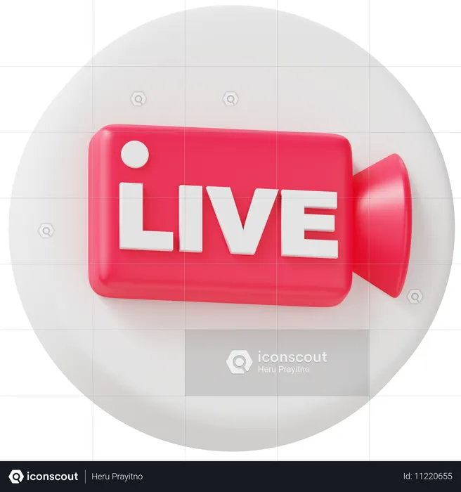 Ao vivo  3D Icon