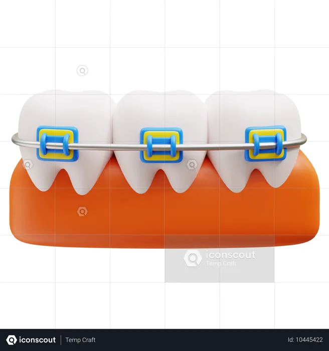 Brackets dentales  3D Icon