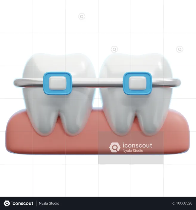 Aparelho ortodôntico  3D Icon