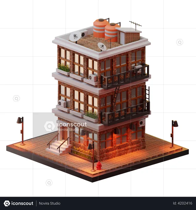 Departamento  3D Illustration