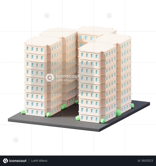 Apartment  3D Illustration