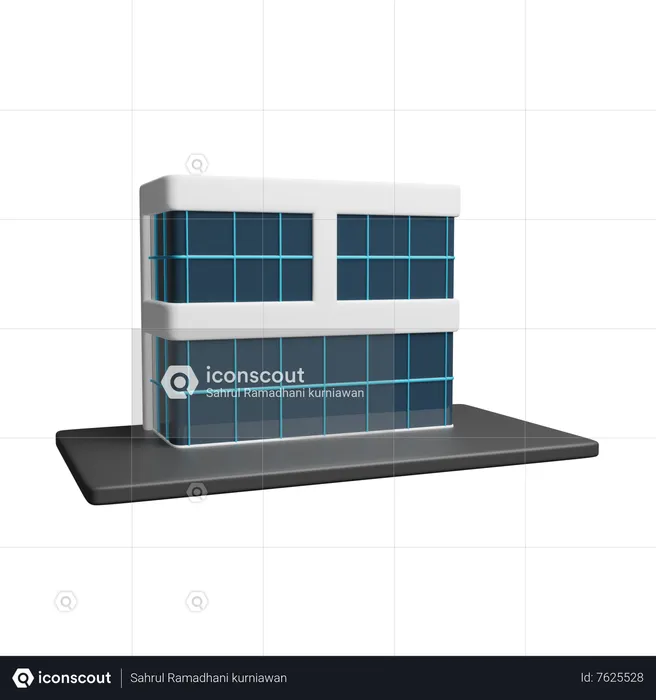 Apartment Building  3D Icon