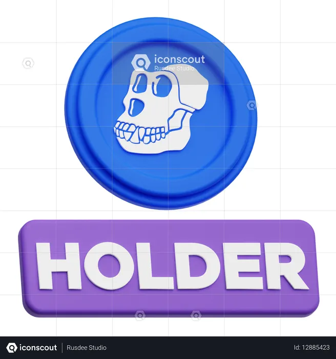 Apecoin Holder  3D Icon