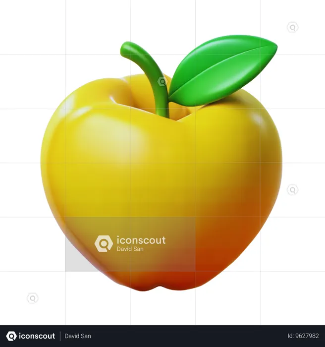 Apfel  3D Icon