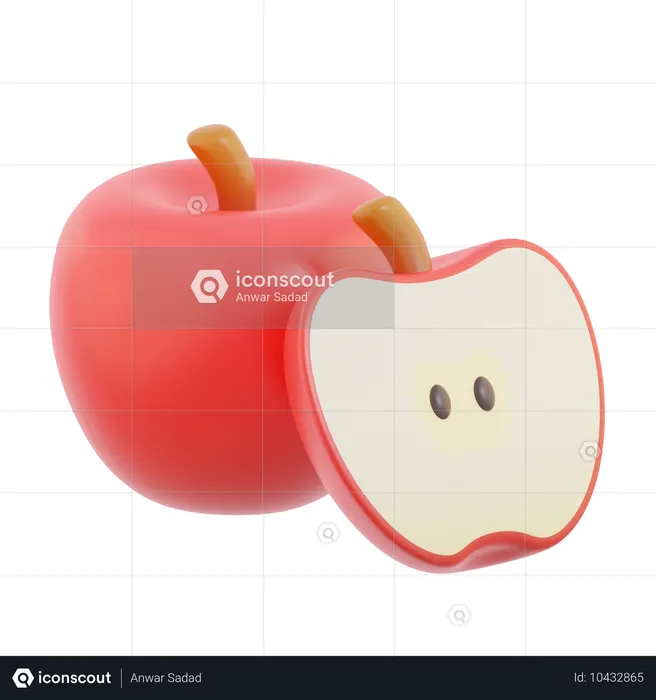 Apfel  3D Icon