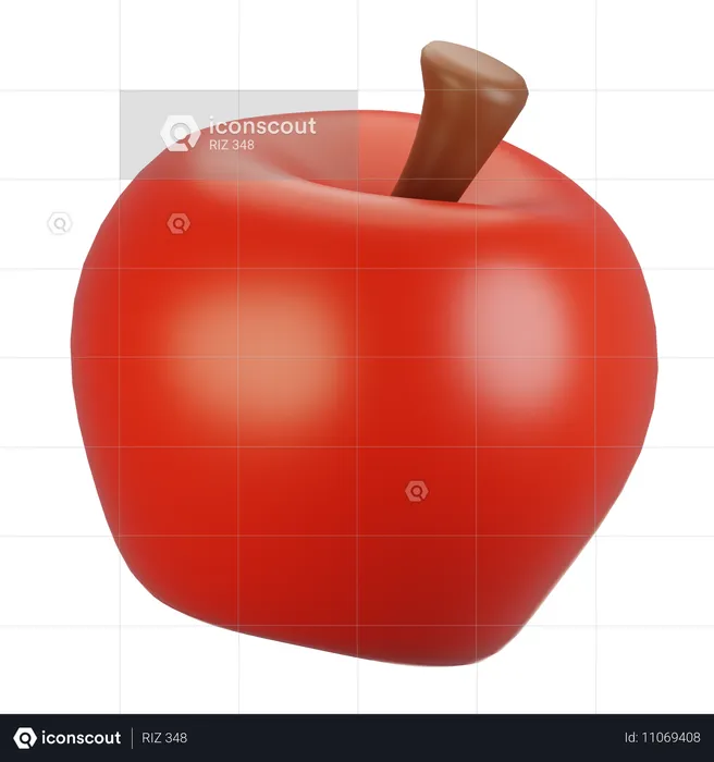 Apfel  3D Icon