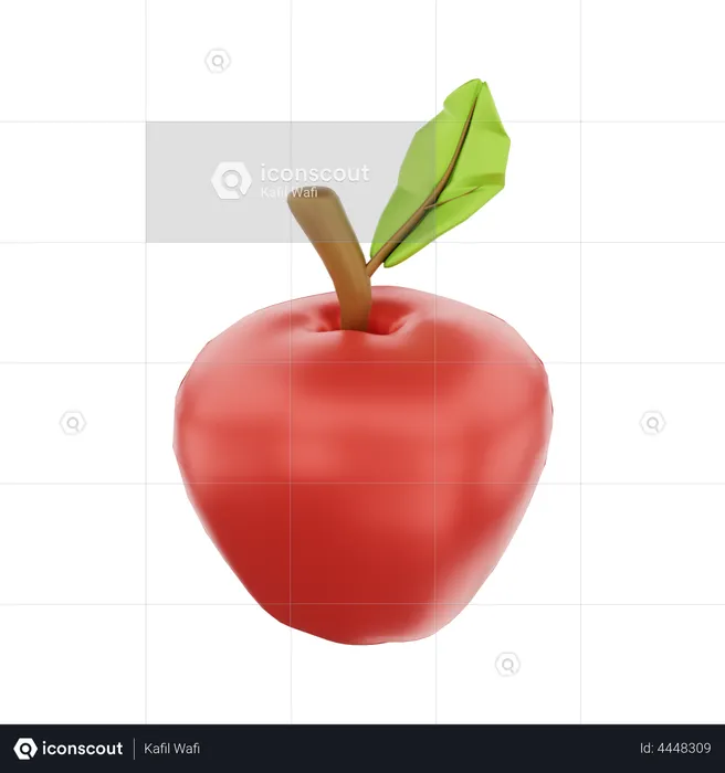 Apfel  3D Illustration