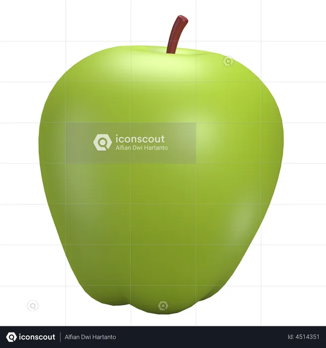 Apfel  3D Illustration