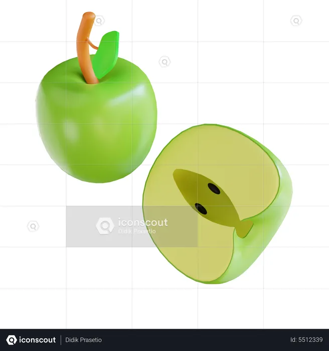 Apfel  3D Icon