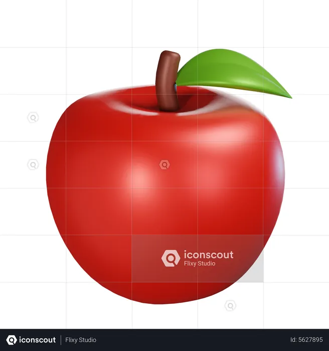 Apfel  3D Icon