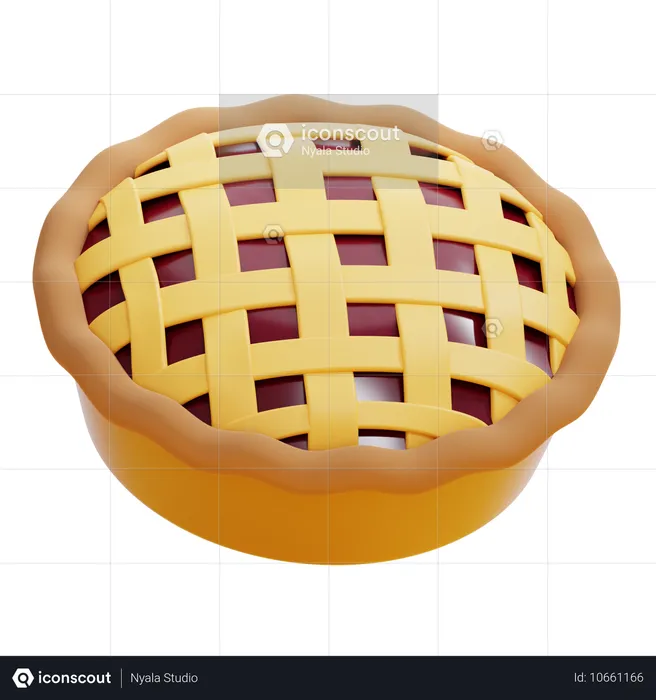 Apfelkuchen  3D Icon