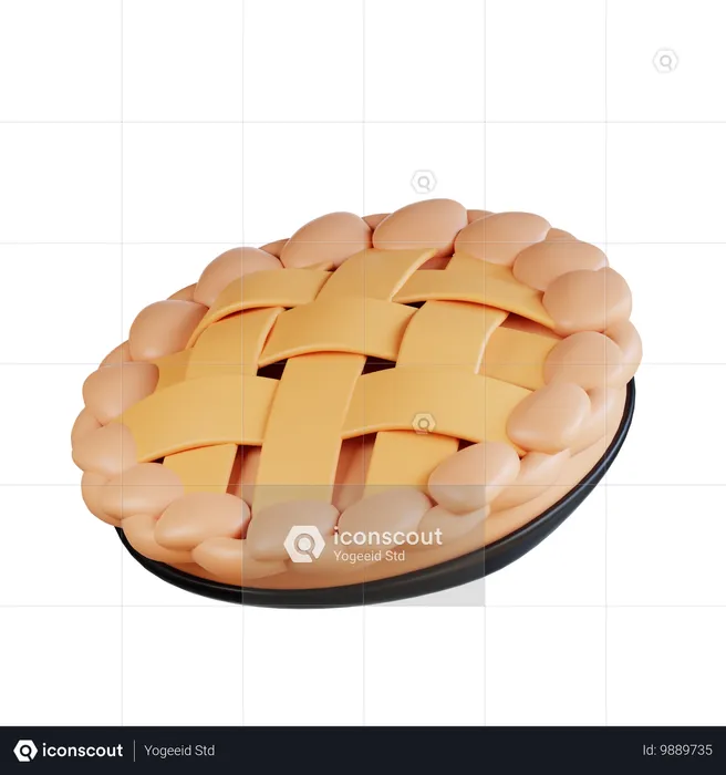 Apfelkuchen  3D Icon