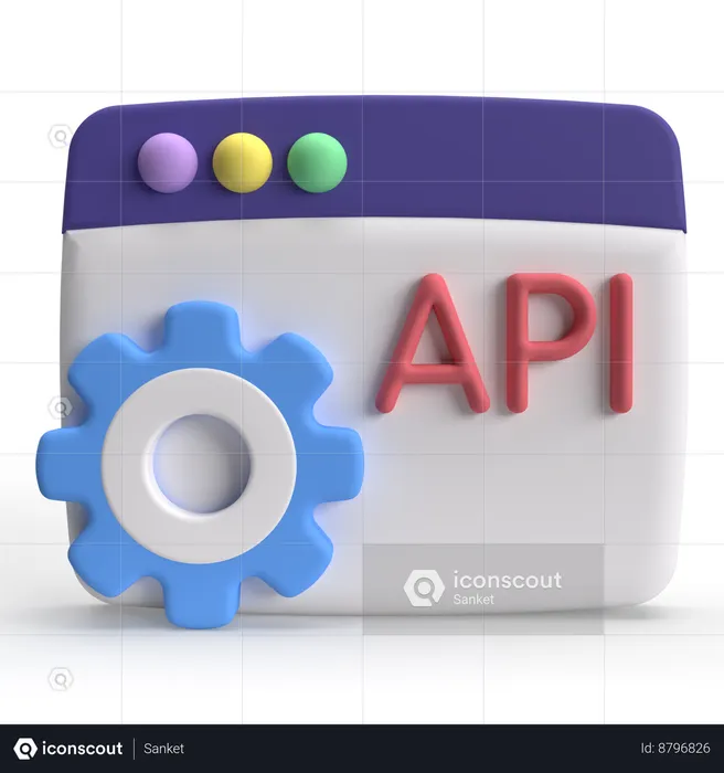 API  3D Icon