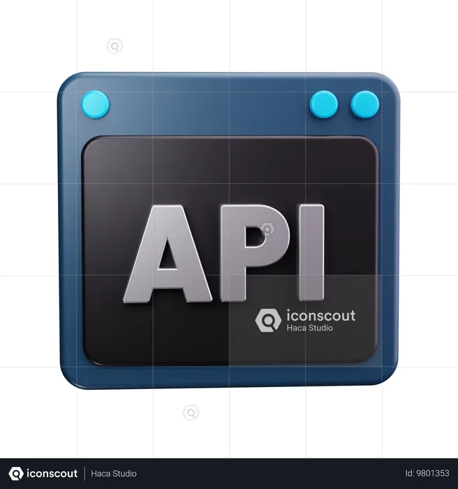 API  3D Icon