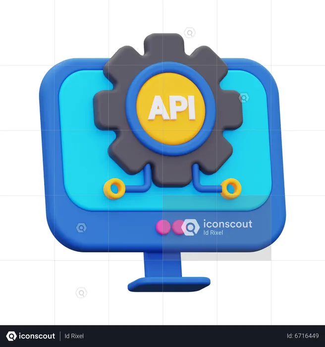 Api  3D Icon