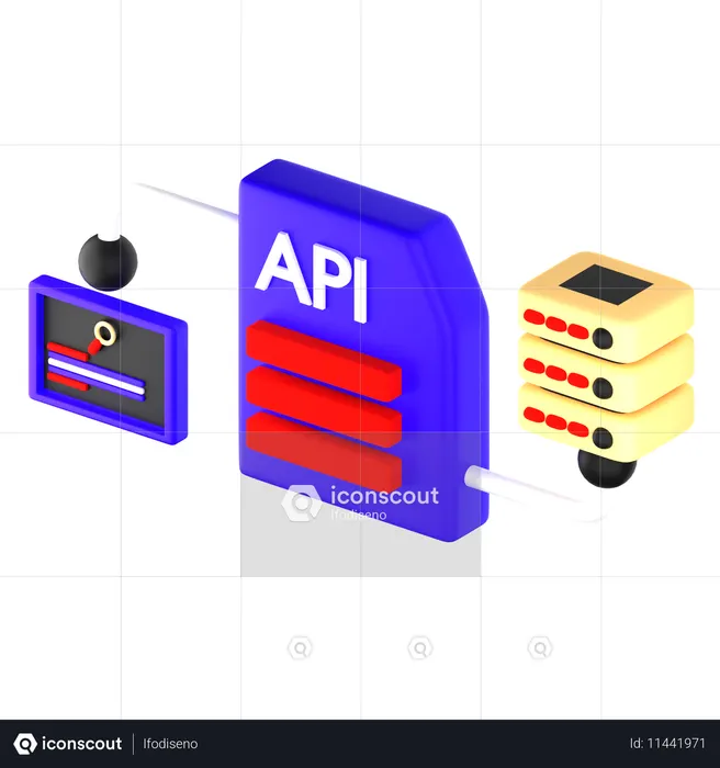 API  3D Icon