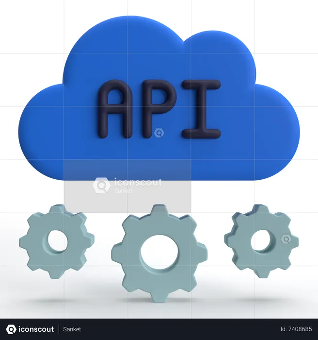 API Cloud  3D Icon