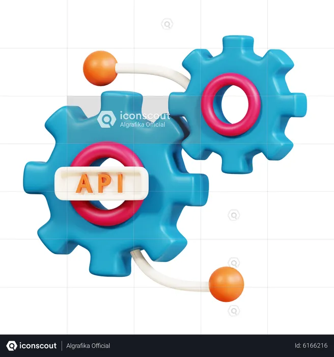 API-Einstellung  3D Icon