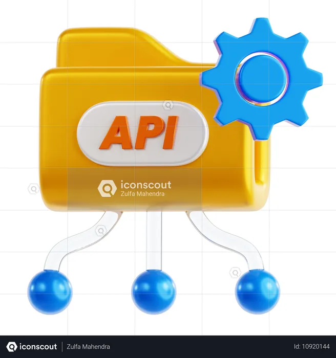 API 통합  3D Icon