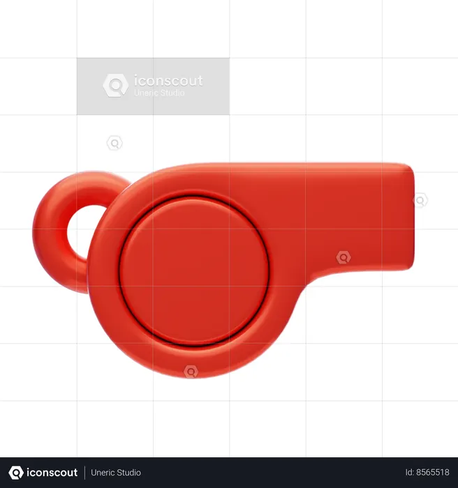 Apito do treinador  3D Icon