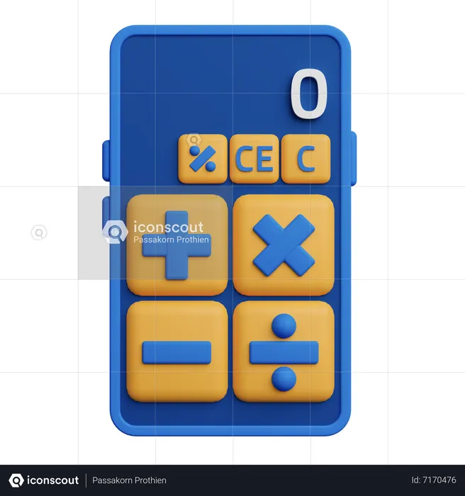 Aplicación de calculadora  3D Icon