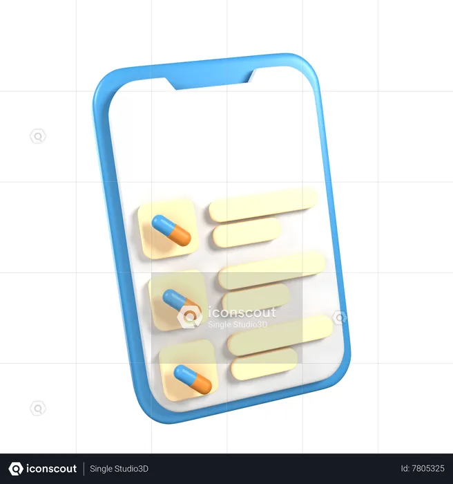 Aplicación de farmacia  3D Icon