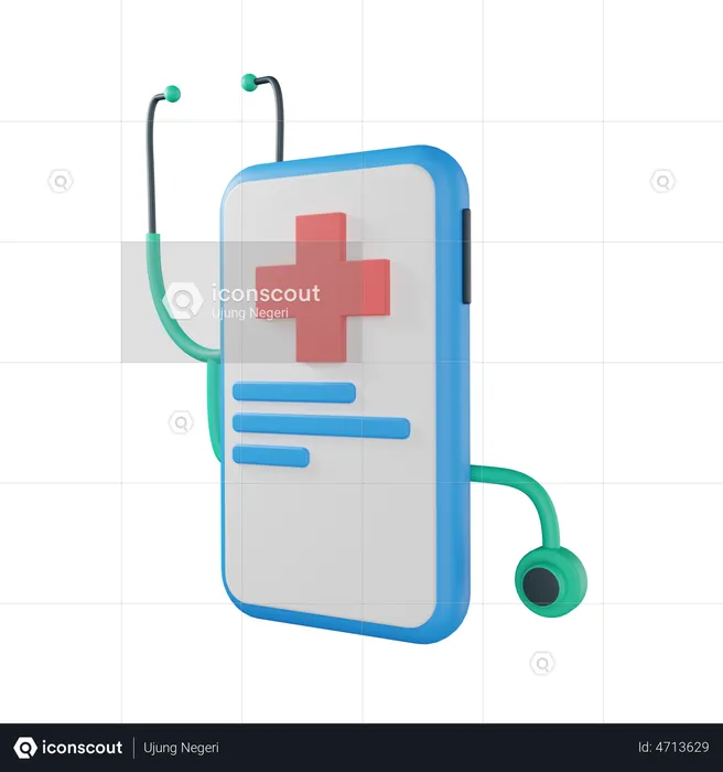 Aplicación médica  3D Illustration