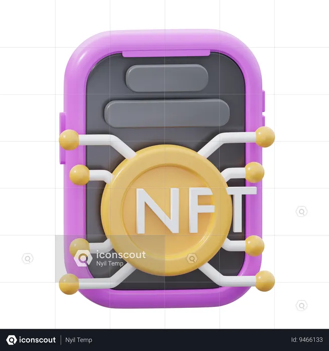 Aplicación nft  3D Icon