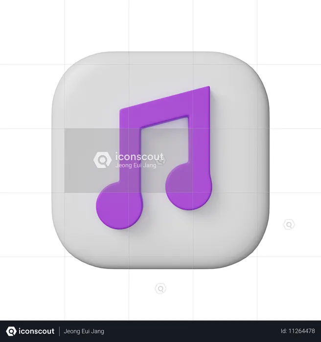 Aplicación de reproductor de música  3D Icon