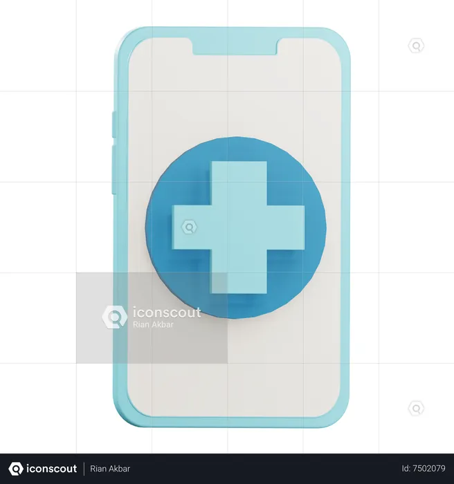 Aplicativo médico  3D Icon