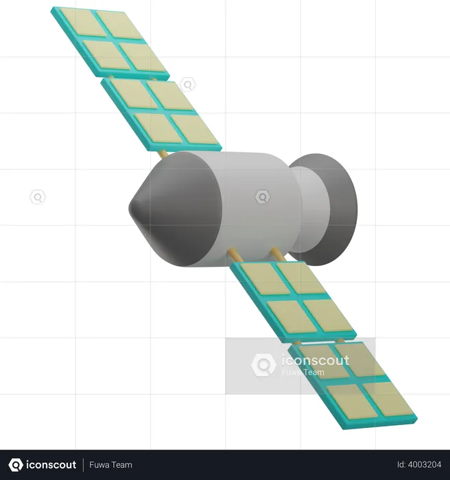 Apollo Satellite  3D Illustration