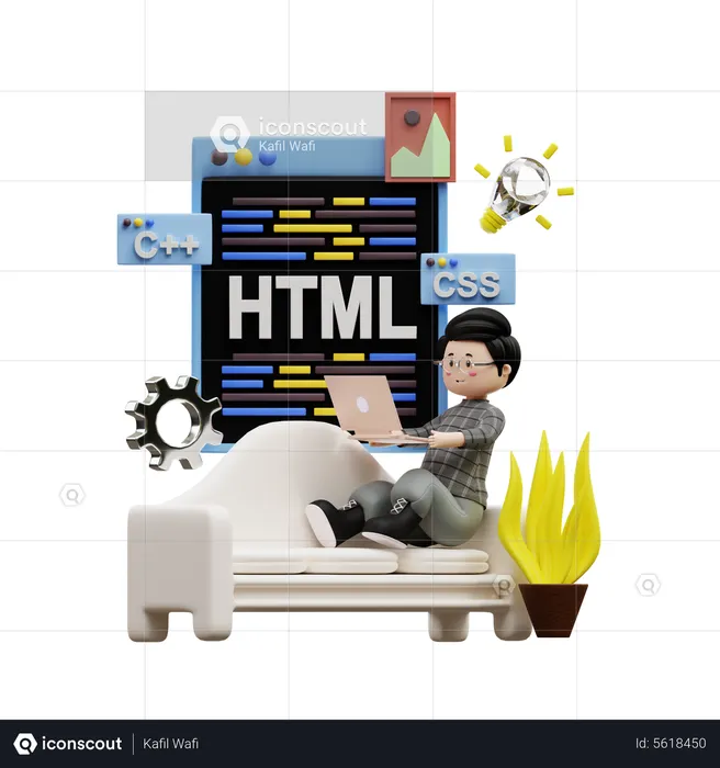App Development  3D Illustration
