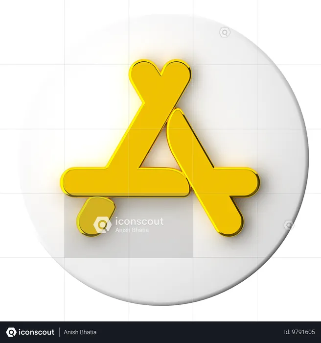 App store Logo 3D Icon