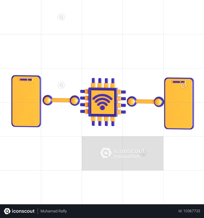 Appareil connecté  3D Icon