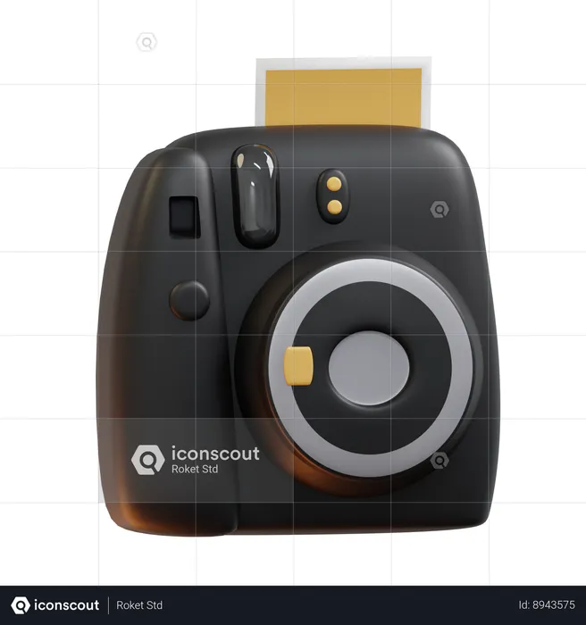 Appareil photo instantané  3D Icon