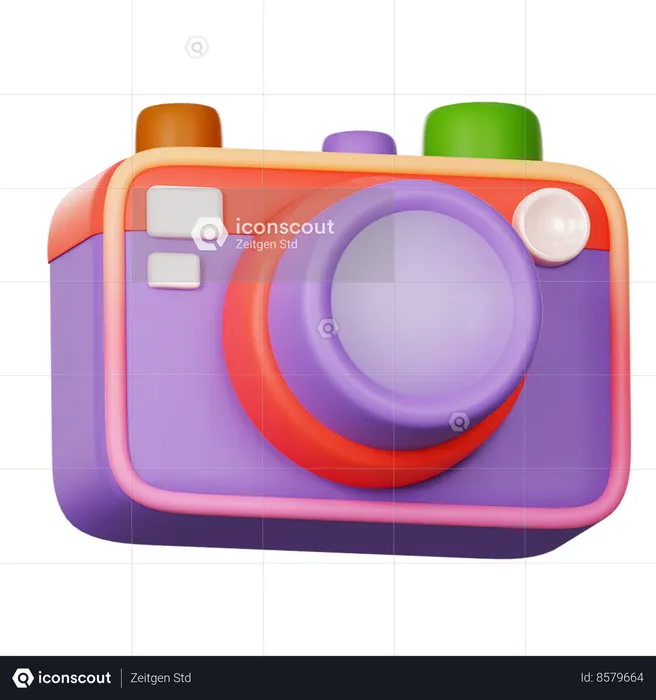 Appareil photo numérique  3D Icon