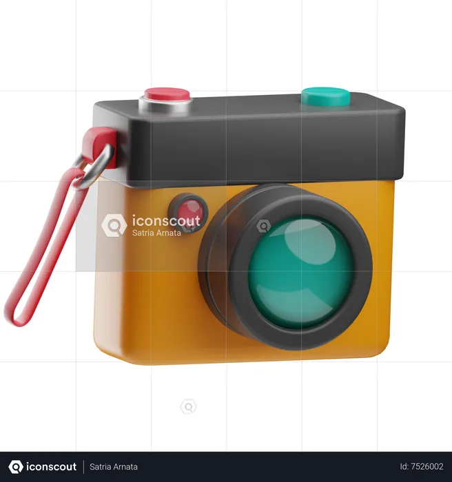 Appareil photo numérique  3D Icon