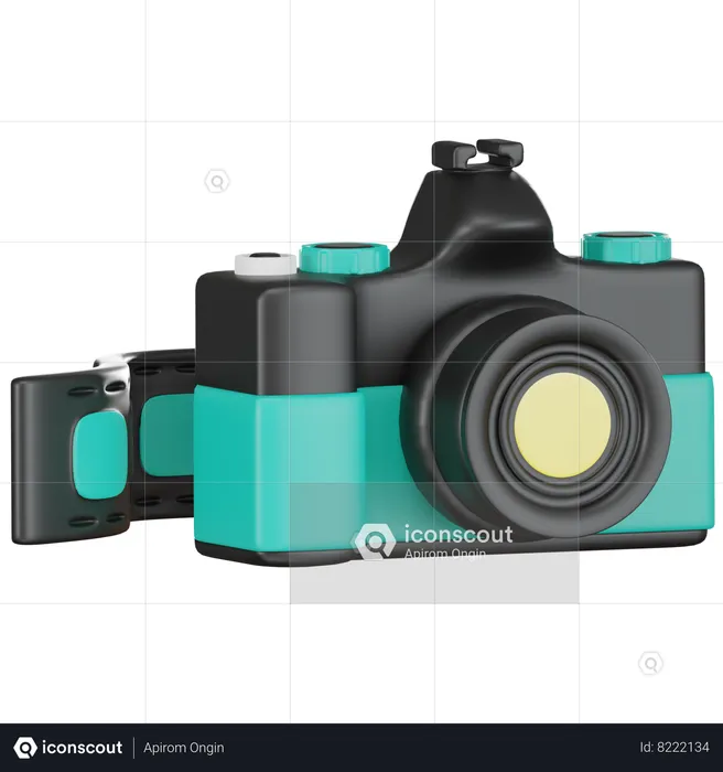 Appareil photo numérique et film  3D Icon