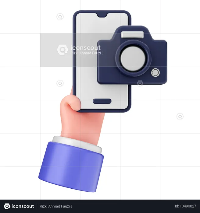 Appareil photo téléphone intelligent  3D Icon