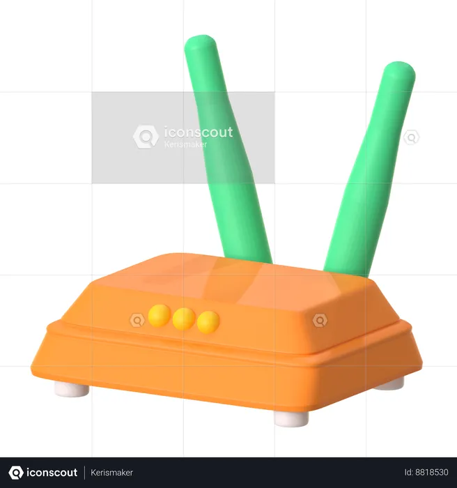 Appareil Wi-Fi  3D Icon