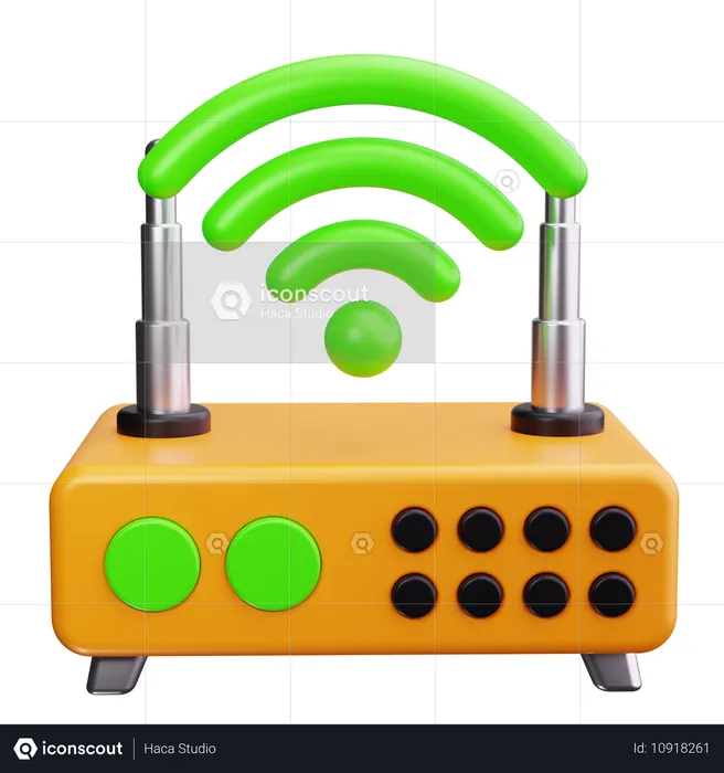 Appareil Wi-Fi  3D Icon