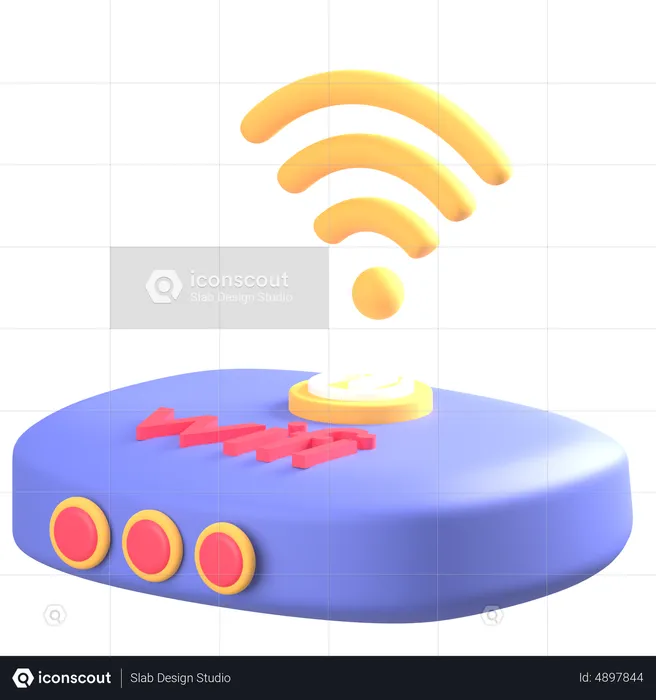 Appareil Wi-Fi  3D Icon