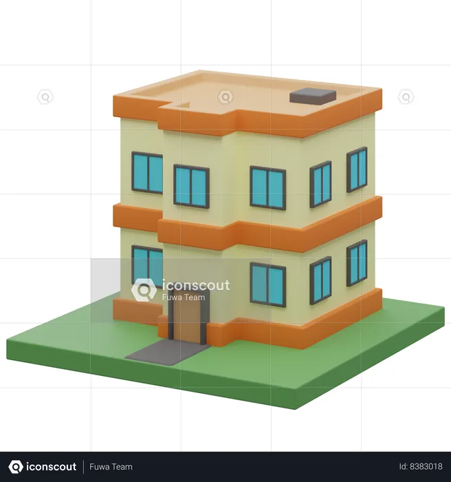 Appartement  3D Icon