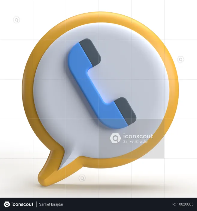 Appeler discuter  3D Icon