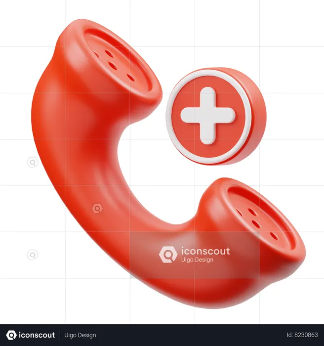 Appel d'urgence Emoji 3D Icon