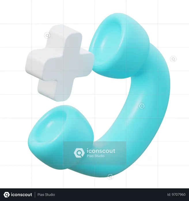 Appel médical  3D Icon