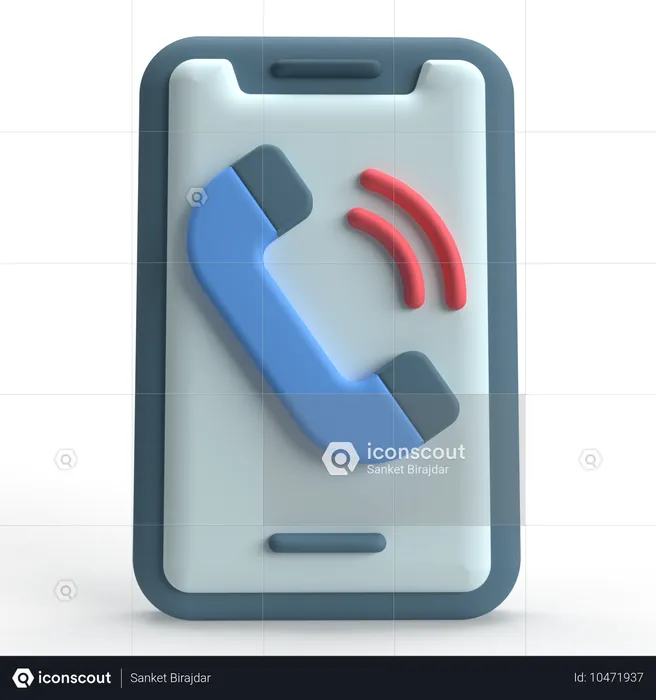 Appel téléphonique  3D Icon