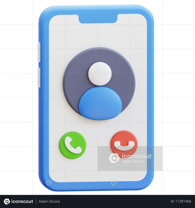 Appel téléphonique  3D Icon